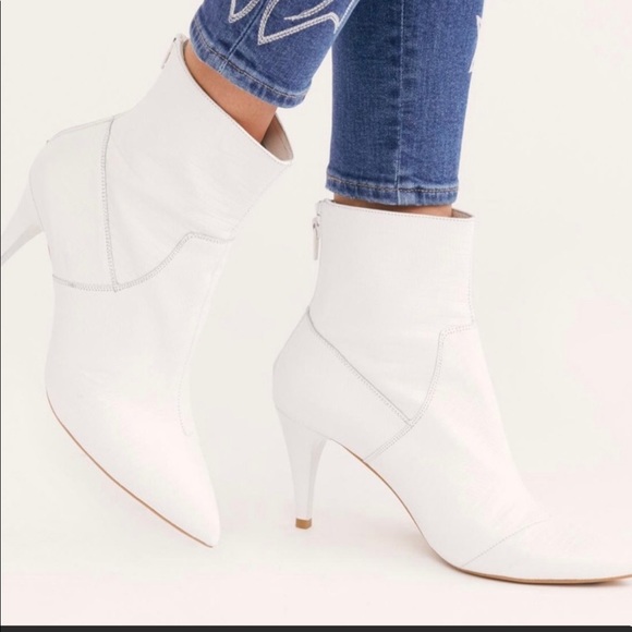Free People White Willa Ankle Boot - Picture 4 of 11